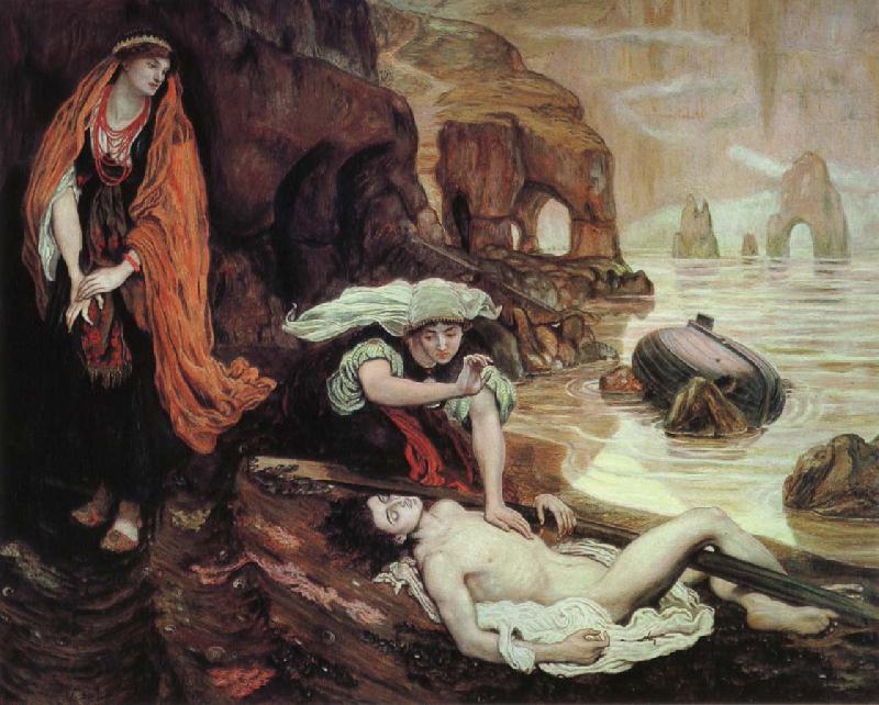 Ford Madox Brown Haydee Discovers the Body of Don Juan China oil painting art